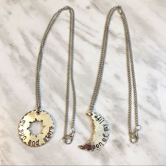 🎉 New My Sun And Stars Silver Necklace Set - Picture 1 of 4